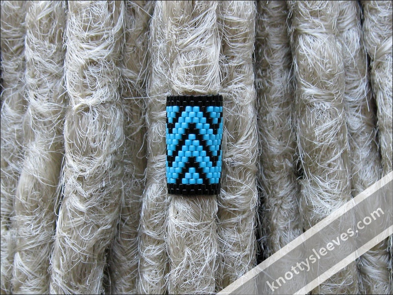 Peyote Stitch Dreadlock Bead Sleeve - Azteca