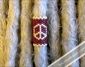 Dread Bead Peyote Stitch Dreadlock Decoration - Peace