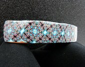 Kaleidoscope Hair Barrette in Blue and Black