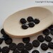 50 pieces Round Sewing Buttons, 2 Holes, Black Color, Diameter 9 mm (00824)