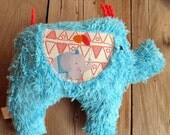 Charlie Plush Vintage Chenille Elephant