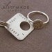 intertwine. SQUARE sterling silver ring and keychain