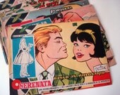 FOUND IN SPAIN -- Set of 7 romantic comic books from the 1950s