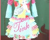 Four piece Disney Tink Set  Sizes 2 - 10 Custom Boutique DM