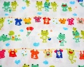 Japanese fabric Frog family A3