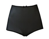 Black Mesh 'Jeanne' High Waisted Knickers Vintage Style