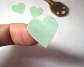 Heart Stickers - Mint Green 60 qty