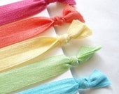 Hair Tie Set - Fun in the Sun - 5 Elastic Hair Ties