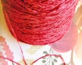 Teaberry Chenille slim ribbon luxe vintage style rayon velvet trim fabulous embellishment and wrap supply - 15 yards