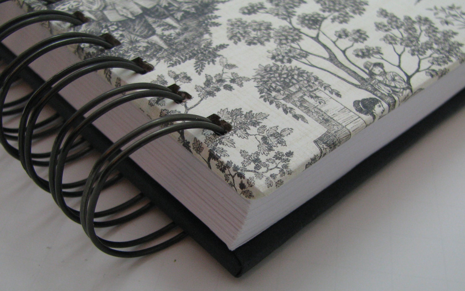 Five-Year Line-a-Day Journal with Black & White Toile Cover
