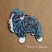 Beaded Blue-Nose Pitbull Pin/ Pendant - dog jewelry for humans (Made to Order)