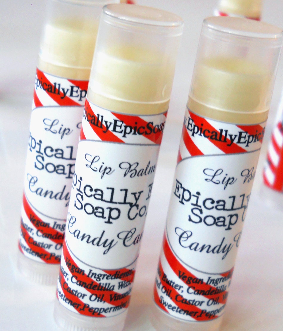 Candy Cane Holiday Lip Balm