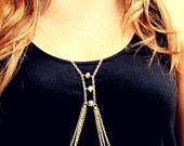 BODY CHAIN HARNESS in silver or gold