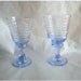 Blue Glass Pair
