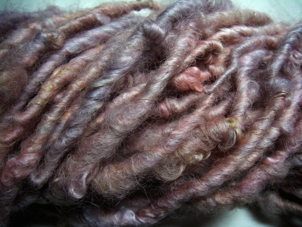 Handspun Bulky Wool Yarn in Pink by KnoxFarmFiber