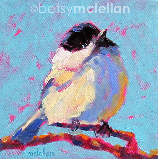 Chickadee - Bird Art - Giclee Print