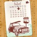 Letterpress Wall Calendar - Now on Sale 50 % OFF