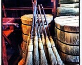 Child Size Witch Broom in Natural