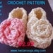 CROCHET PATTERN supplies  num 64, booties, 15 Minute Booties   Easiest Bootie Pattern in the World,  Beginner level.