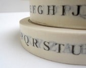printed alphabet tape