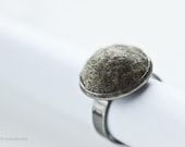 Minimalistic modern statement ring with handmade felt Unisex urban casual style Ready to ship now  All sizes Gift under 25 USD - vart