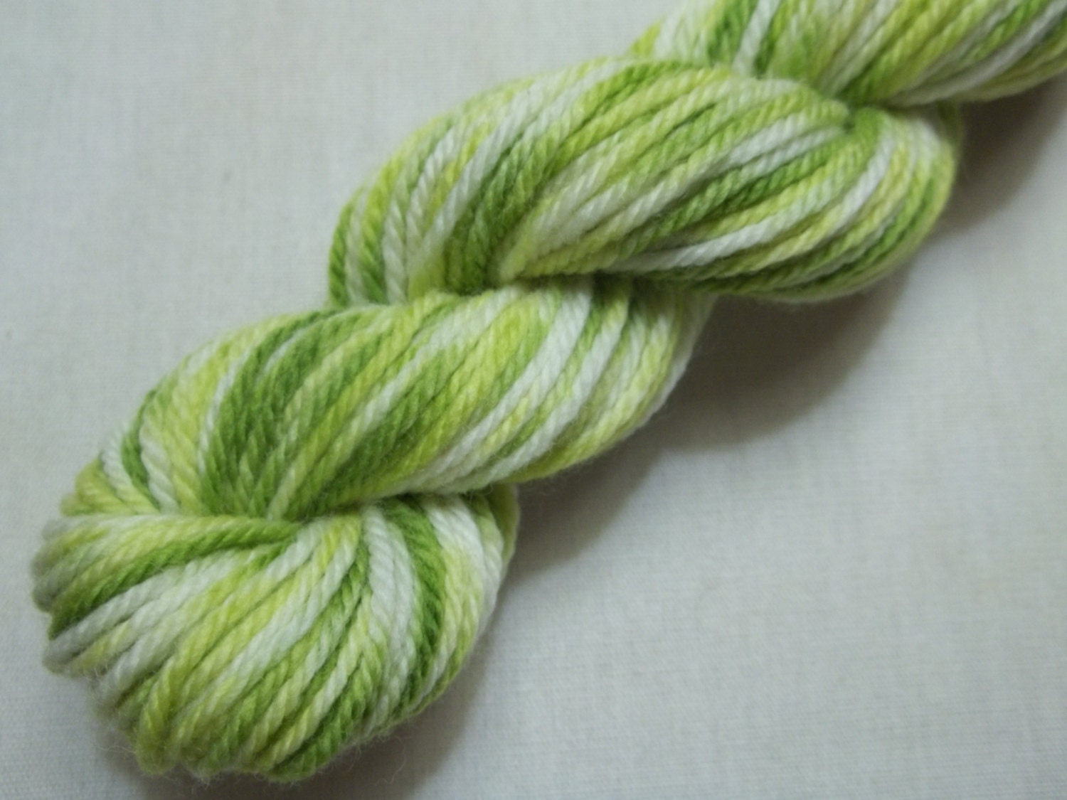 Hand Dyed Sock Yarn Mini Skein - SW Merino - Lime Daiquiri