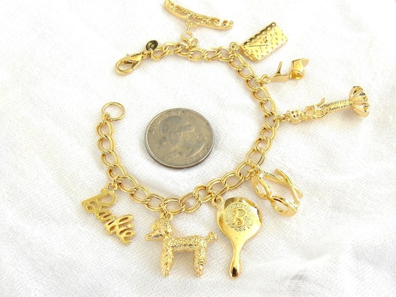 Barbie Doll Charm Bracelet 1990 by VermontJewelry on Etsy