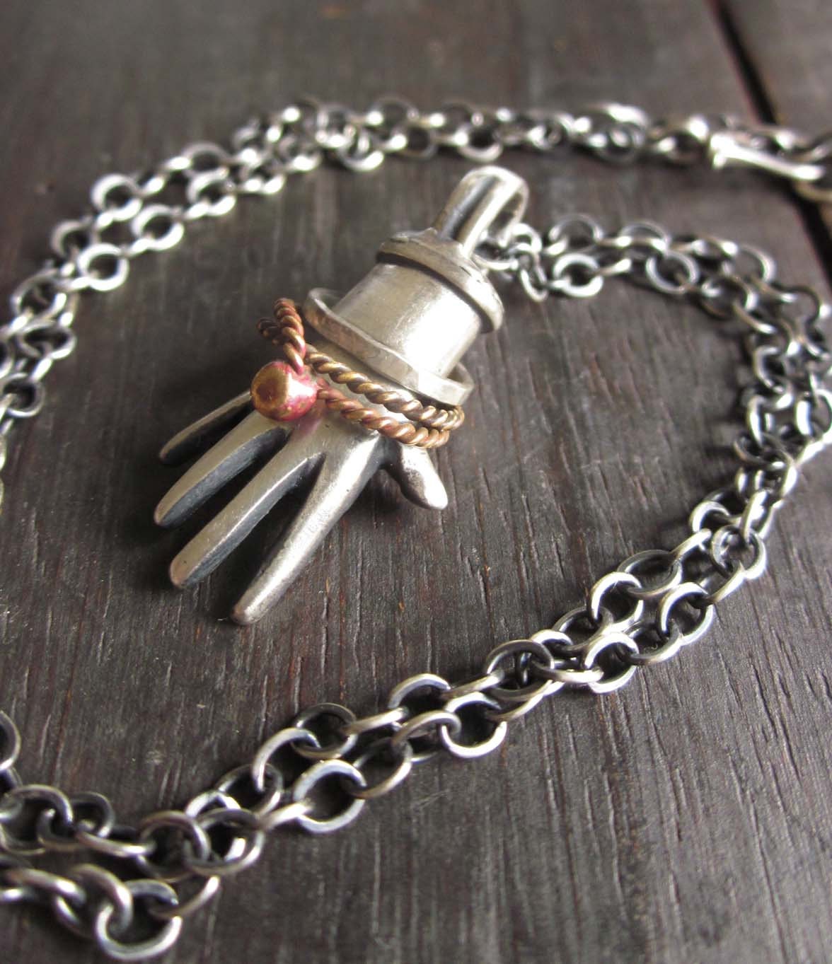 Sterling Hand Pendant