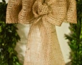 Burlap Bow, burlap, brown burlap bow, burlap, wedding burlap bow, primitive bow, rustic bow