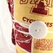 Iowa State coffee cozy, team, Cyclones coffee cup cozy, Handmade quilted reusable fabric coffee cup sleeve