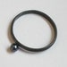tiny black pearl blacked silver ring -made to order-