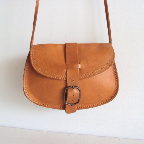Mini Crossbody Full Grain Leather Coin Purse