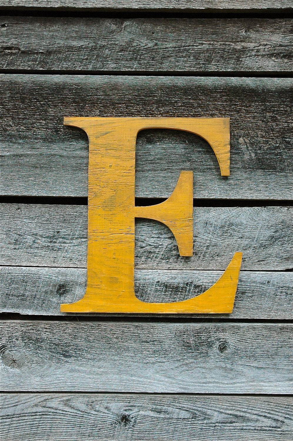 ANY LETTER 2 Feet Tall Large Recycled Wood Sign - Antique Vintage style Nursery Shabby Chic Rustic Primitive Wedding