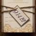 Hand Crafted Custom Design Letterpress Wedding Invitation