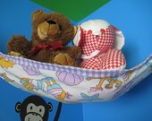 Made From Simpson's Vintage Fabric - Beach Themed - Teddy Bed - Toy Hammock - Size Large