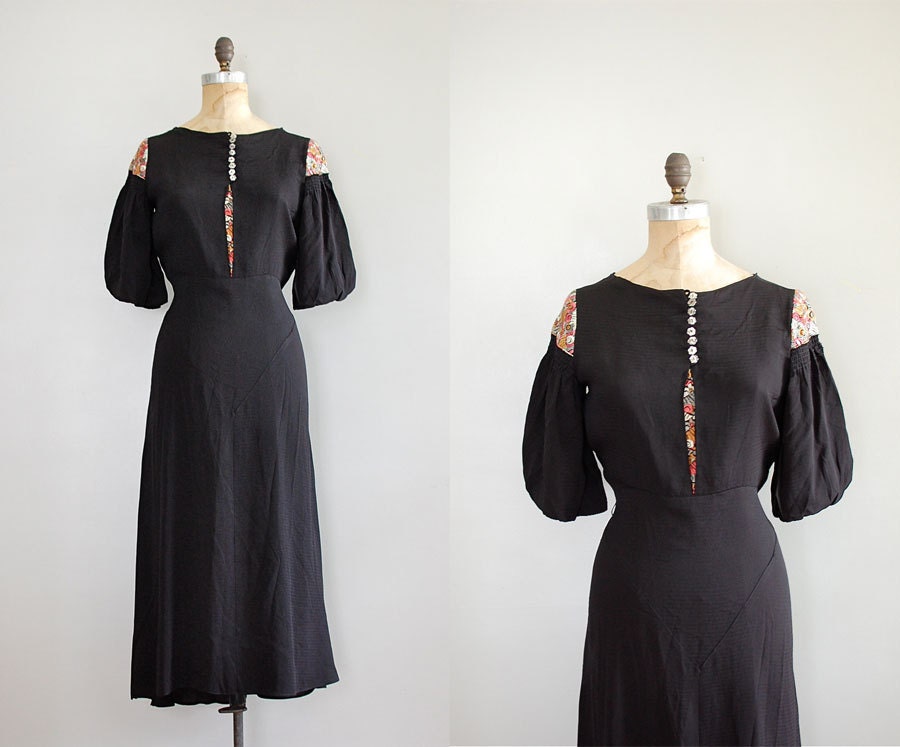 1930s dress / 30s dress / Modes Slovaques dress