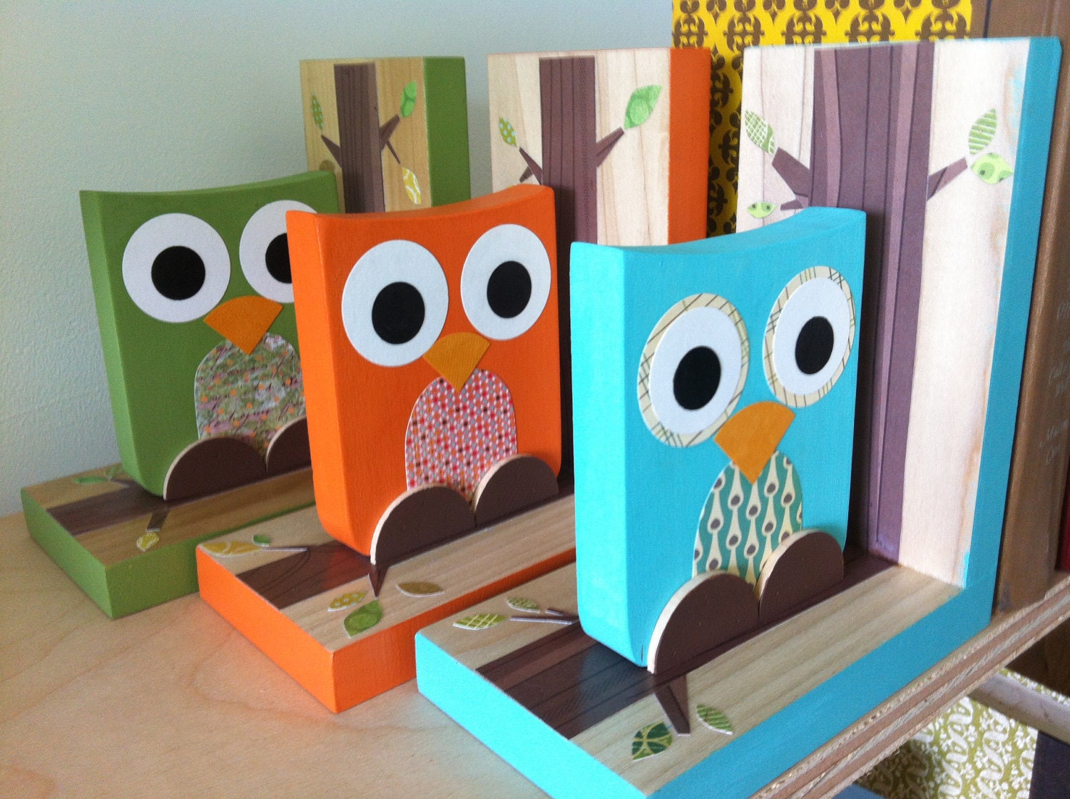Set Owl Bookends - eco-friendly by Maple Shade Kids