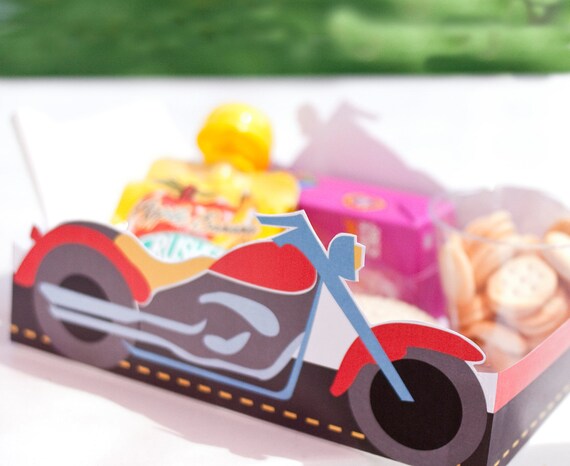 Motorcycle Printable LUNCH / SNACK TRAY - printable download pdf Il_570xn