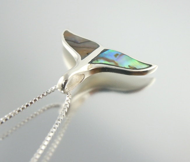 Abalone Whale Tail Necklace