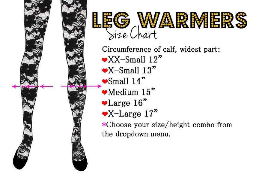Lacy Leg Warmers in Rose - Heart Lace