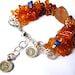 OM WellBeing Bracelet / Amber , Flourite, Lapis Lazuli