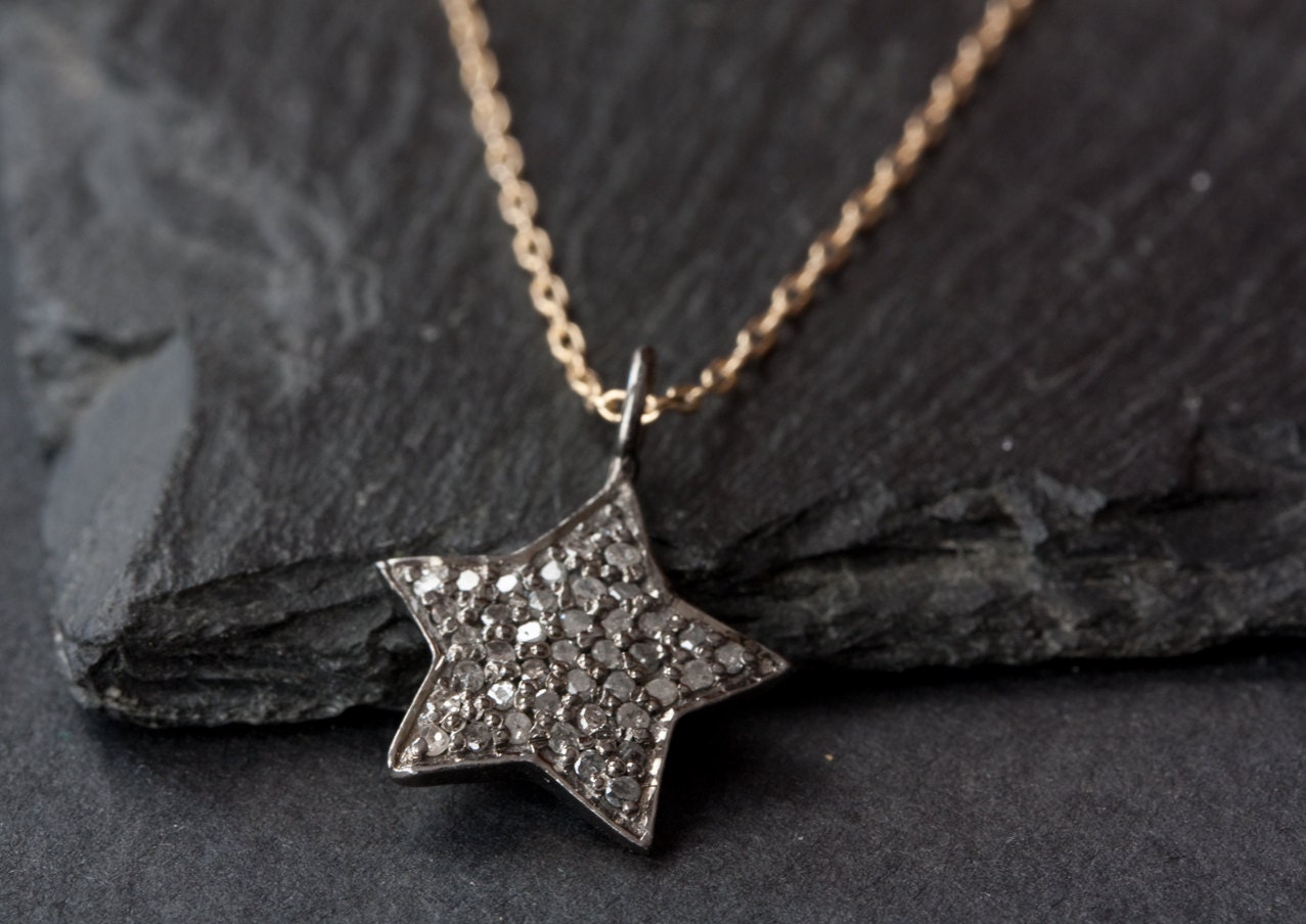 Pavé Diamond Star Necklace - as seen on Rachel Ray