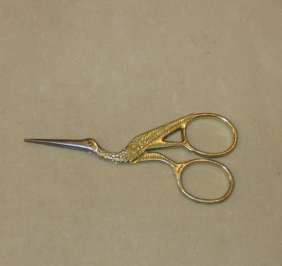 Vintage 1950's Sewing Bird Scissors by PhoebeDelia on Etsy