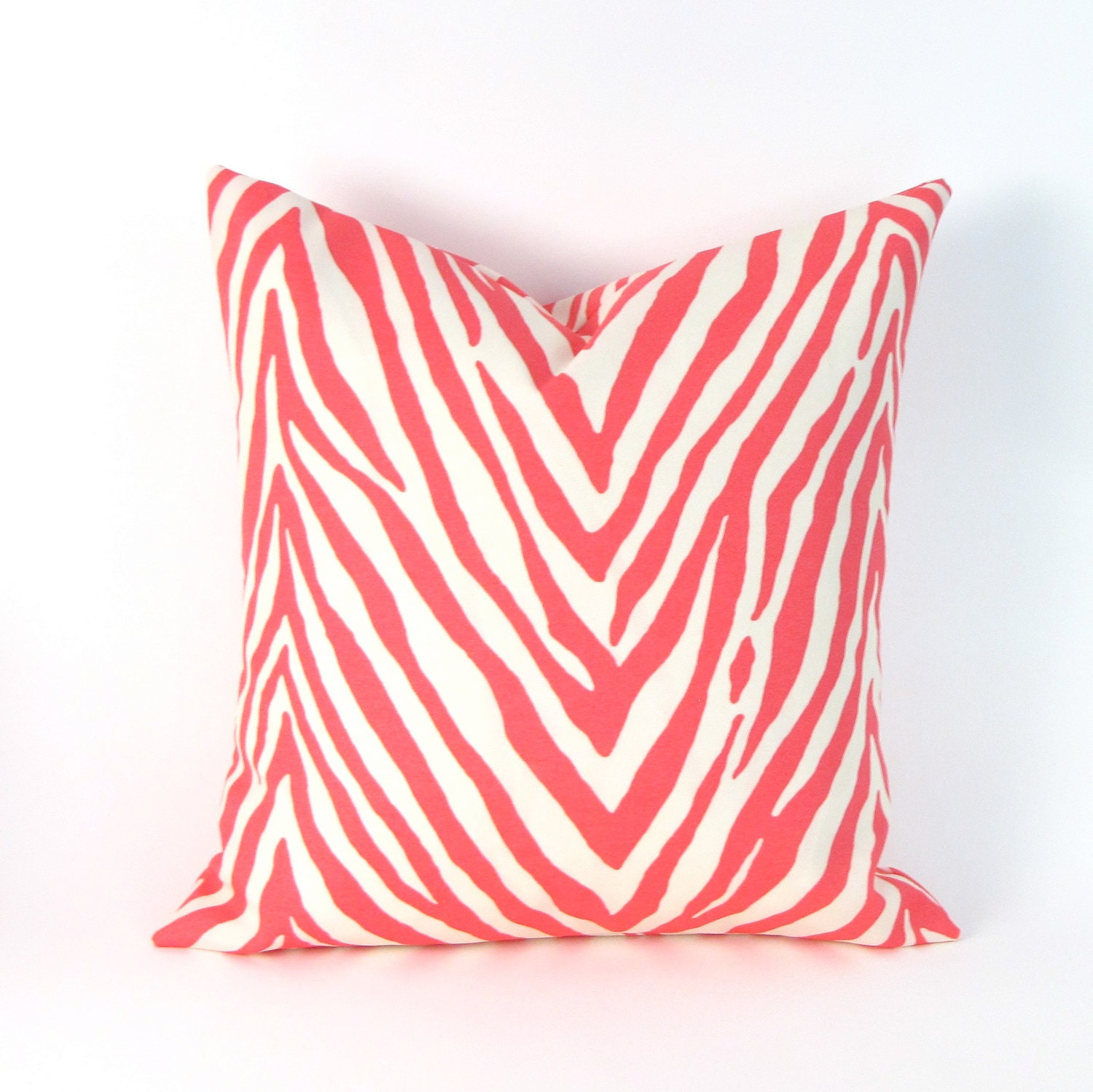 Pink Zebra INDOOR OUTDOOR Pillow Cover 18 inch