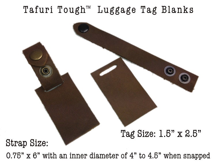 Leather Luggage Tag Blank Leather Tag Supplies
