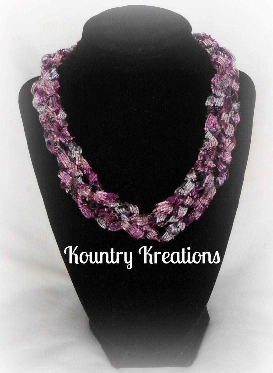 SHADES OF PURPLE Ladder Necklace (Ready to Ship)