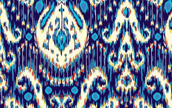kasbah fabric in midnight blue by amy butler in half yards