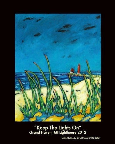 Keep the Lights On by Christi Dreese.  A limited edition poster of the original painting.