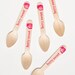 20 Wooden Ice Cream Spoons - Berry Sweet - Farmers Market -Great For Parties