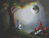 Return to Wonderland By Shawna Erback - Fantasy Modern Cross Stitch Kit